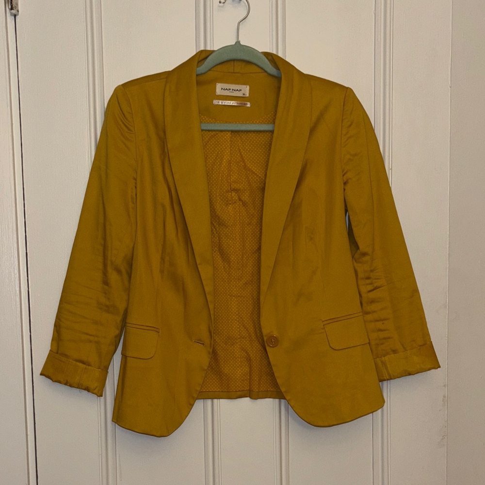 NAF NAF Mustard Blazer for Women